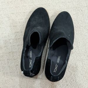 Toms Men's Black Suede Slip-On Loafers